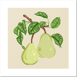 Pear Botanical Posters and Art